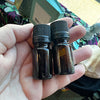 Bottle amber 5ml with black cap (1 bottle)