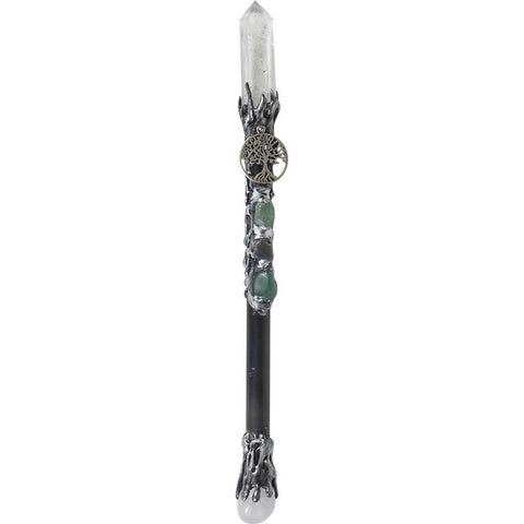 Wand - Quartz Point w/ Tree of Life