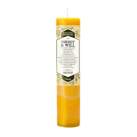 Candle Blessed Herbal Energy & Will