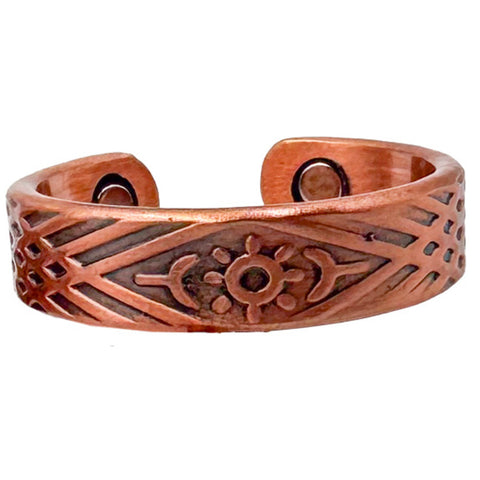 Magnetic Copper Ring - Evil Eye