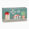 Set of 4 Mini Mushroom Plant Pot Pals