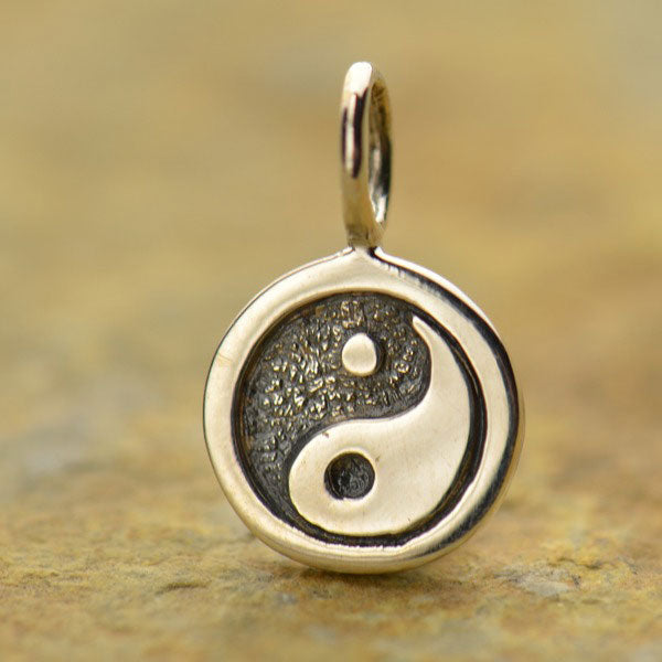 Pendant yin yang sterling silver