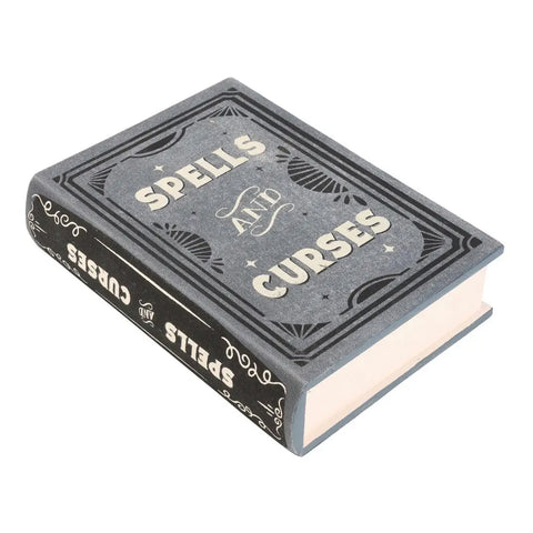 Spells and Curses Book Shaped Halloween Storage Box