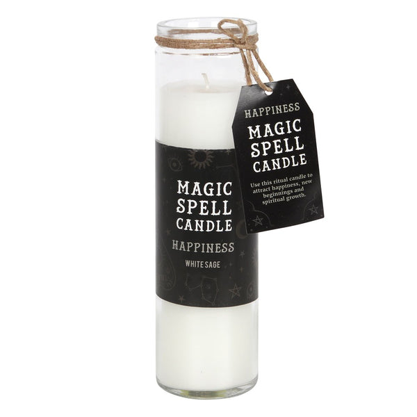 Candle Magic Spell Love - White Sage