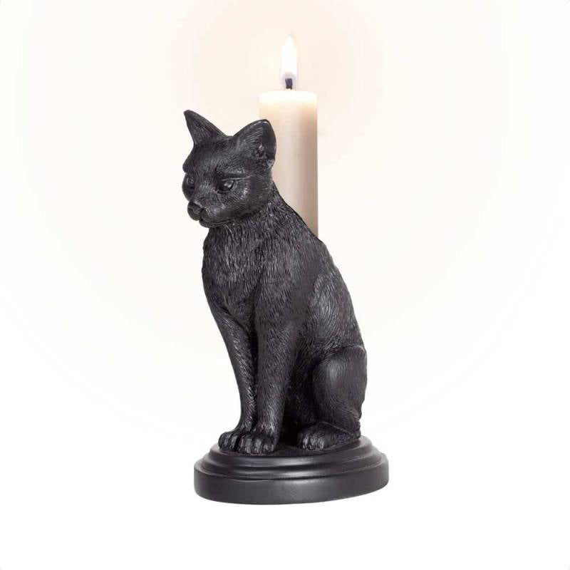 Faust's Familiar (Cat Candlestick)