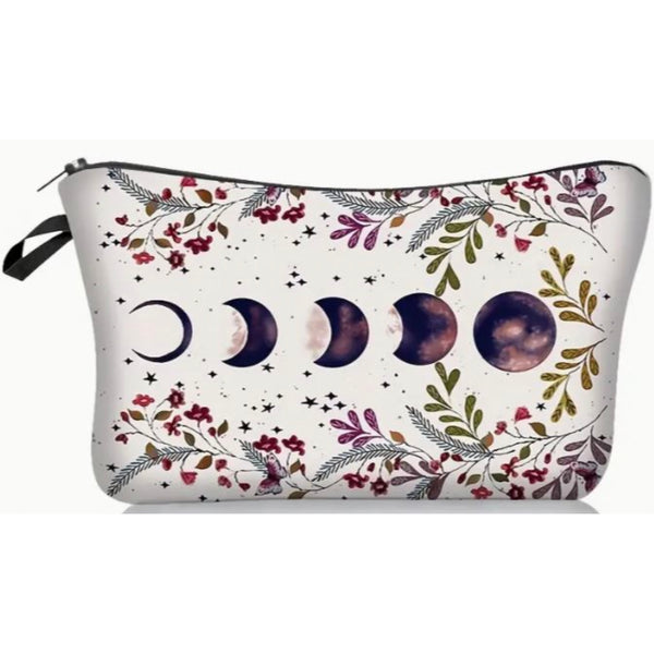 Zipper Pouch: Moon Phases Light