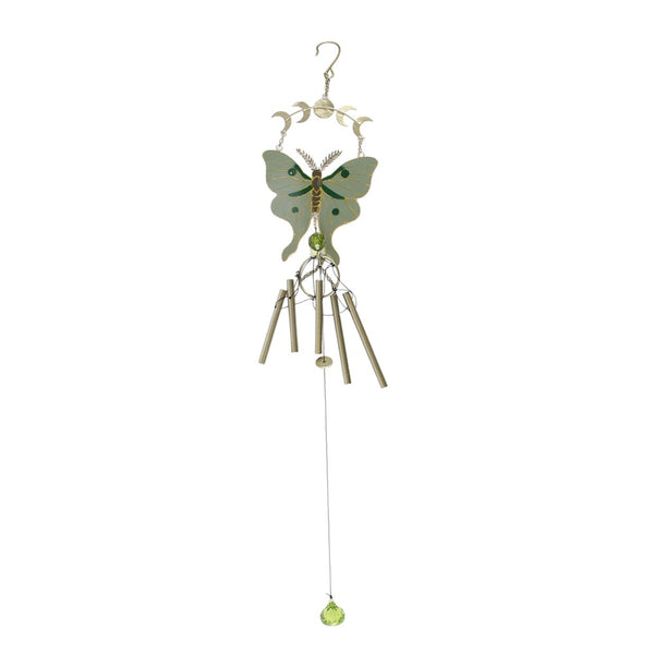 Stardust Fairy - Moonphase Moth Metal and Resin Windchime