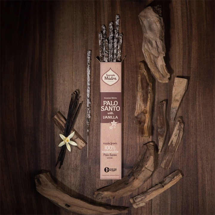 Sagrada Madre Incense: Palo Santa with Vanilla