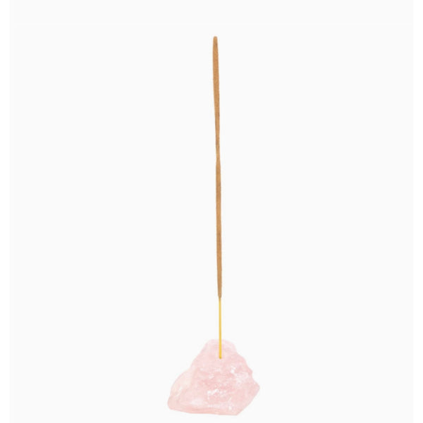 Incense Stick Holder Rose Quartz Crystal