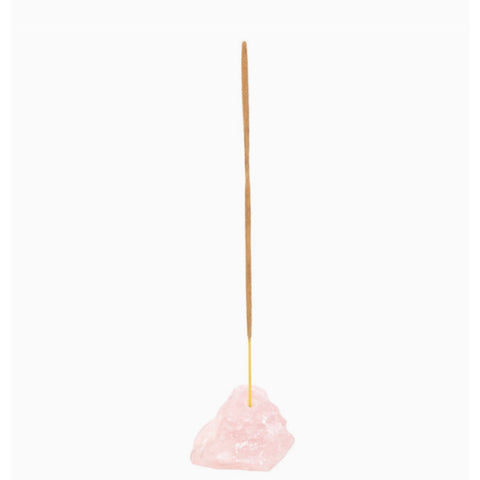 Incense Stick Holder Rose Quartz Crystal