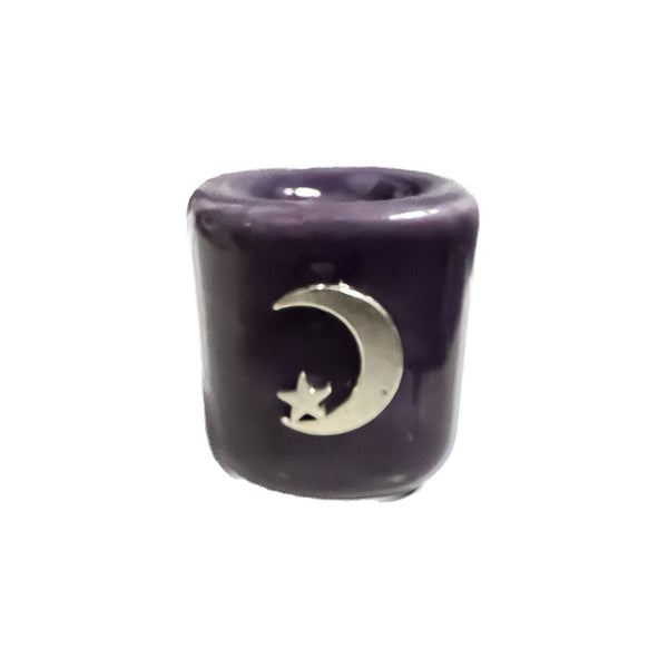 Candle holder mini - Purple/moon