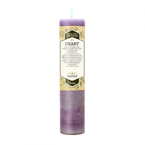 Candle Blessed Herbal Heart