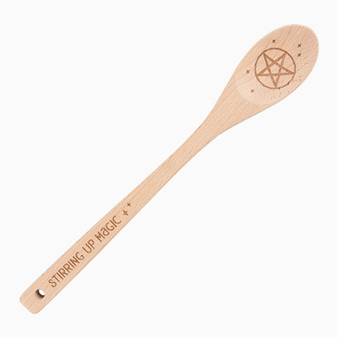 Wooden Spoon Stirring Up Magic Pentagram
