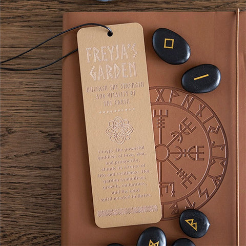 Viking Bookmark Freyja's Garden Wooden
