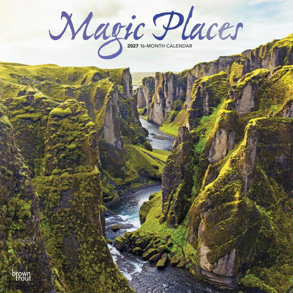 Wall Calendar 2027 Magic Places with Foil