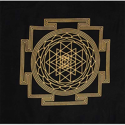 Crystal Grid cloth Sri Yantra 12 x 12”