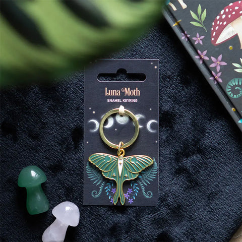 Luna Moth Key Chain