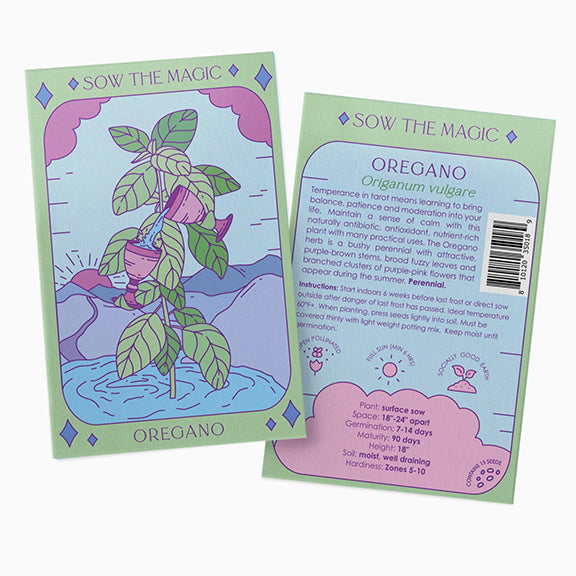 Oregano Tarot Garden + Gift Seed Packet