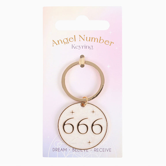 Angel Number Keyring 666