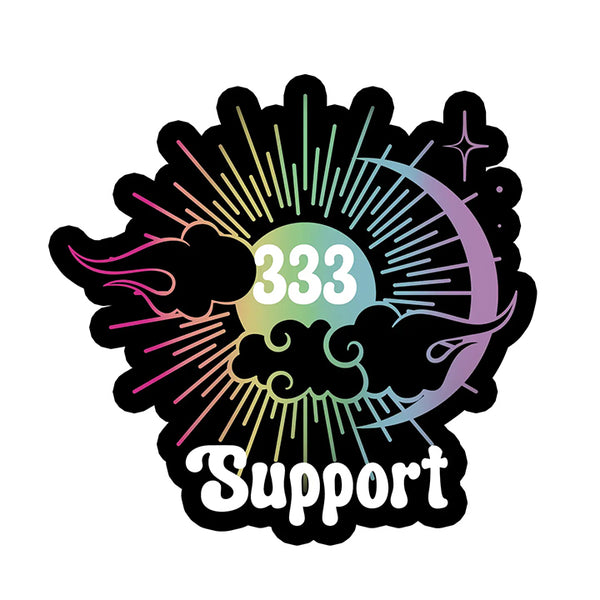 Vinyl Sticker: 333 Angel Number