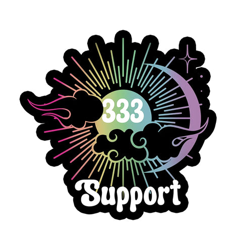 Vinyl Sticker: 333 Angel Number