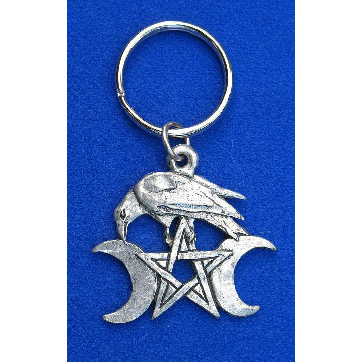Keyring Pewter Raven Moons