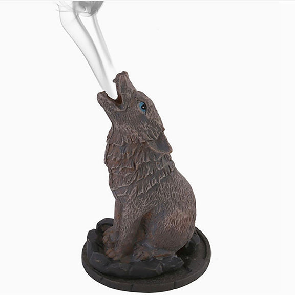 Wolf Incense Cone Holder By Lisa Parker