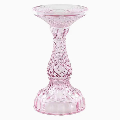 Bella Pillar Candle Holders Small – Pink