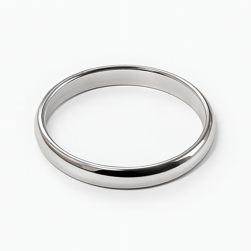 Ring plain band sterling silver