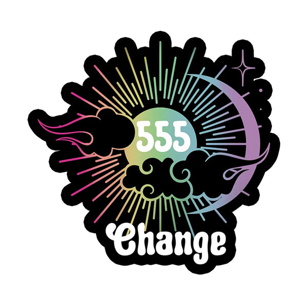 Vinyl Sticker: 555 Angel Number