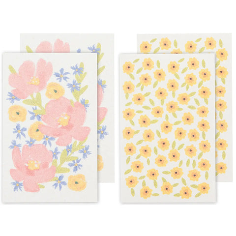 Pop Up Sponges Set of 4 Assorted: Full Bloom