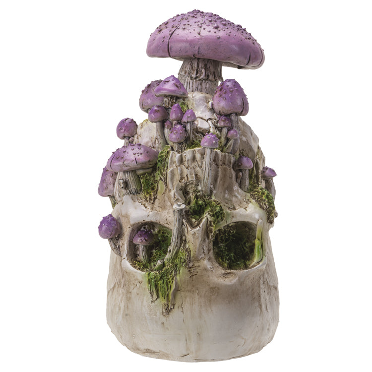 Crâne aux champignons violets