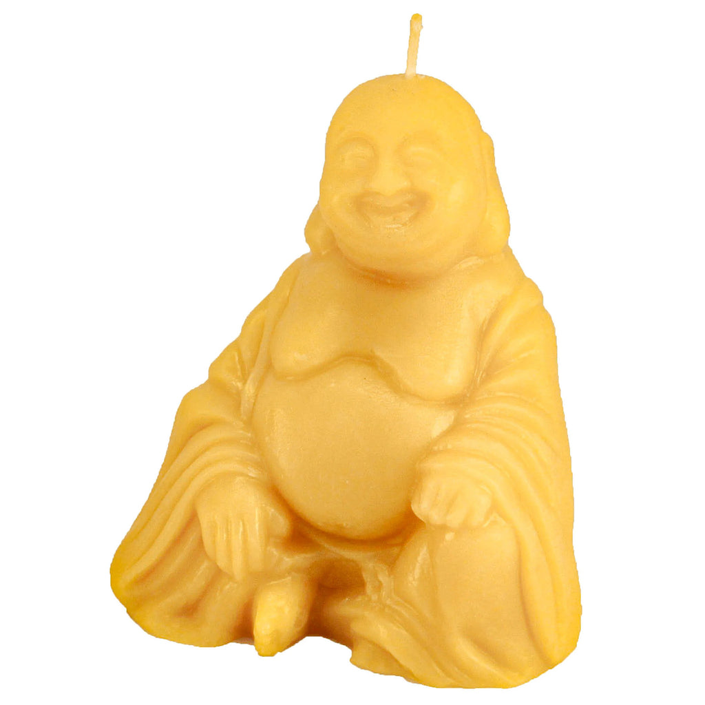 Beeswax candle Buddha