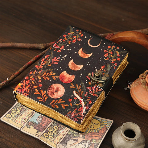 Leather Journal Moon Phase