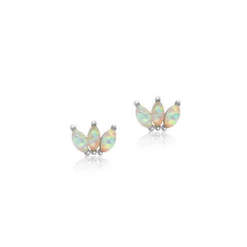 Earring Opal Opulence Stud Sterling Silver