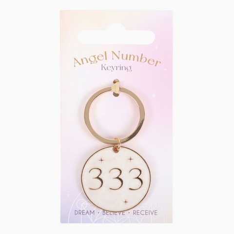 Angel Number Keyring 333