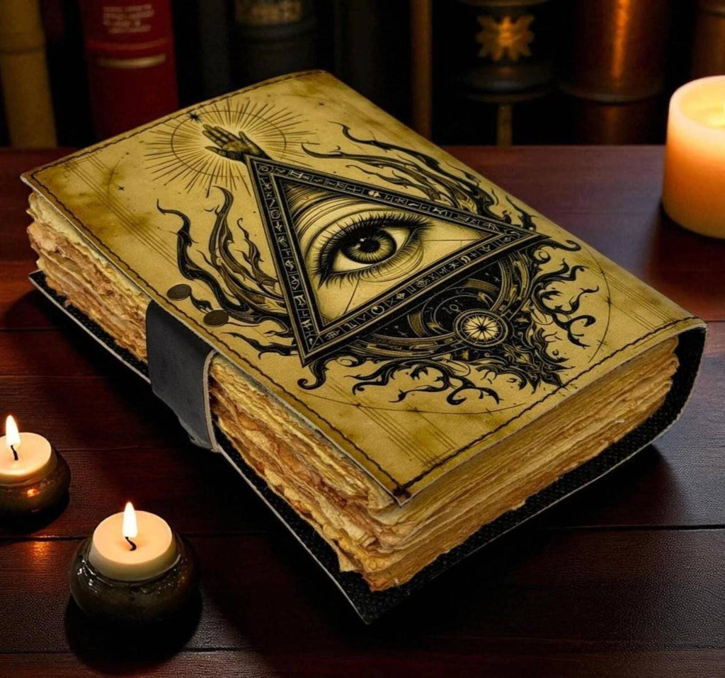 Handmade Leather Journal Blank Eye