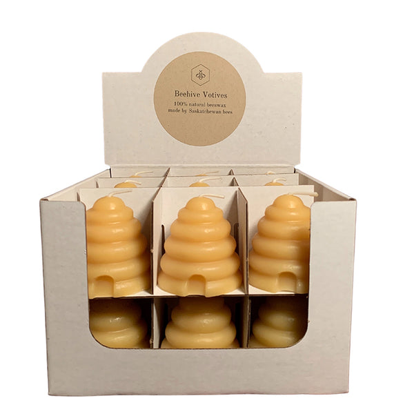 Beeswax Beehive Votive (1 votive)