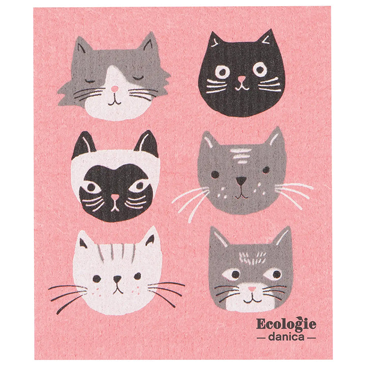 Swedish Dishcloth: Cats Meow