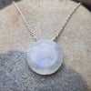 Necklace carded moonstone round sterling silver