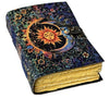 Handmade Leather Journal Blank Sun Moon