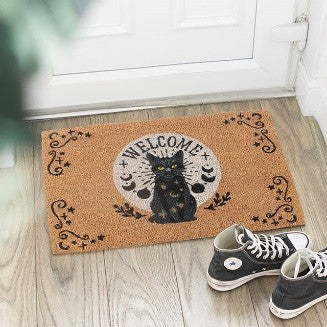 Black Cat Magick - Coir Doormat
