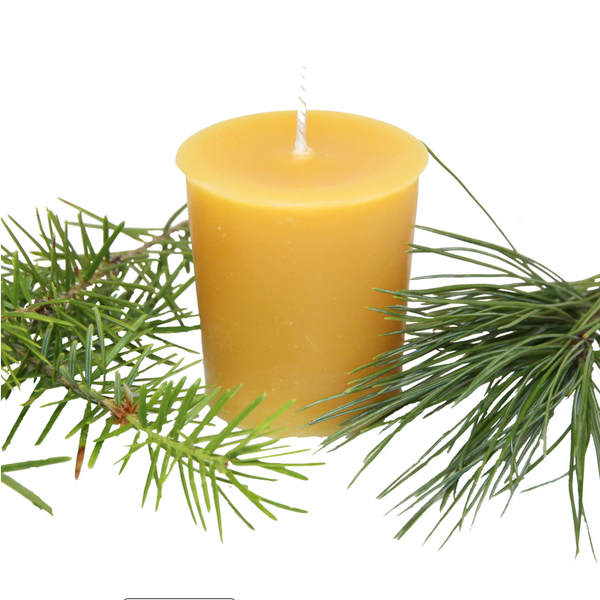 Beeswax Votive - Kootenay Forest