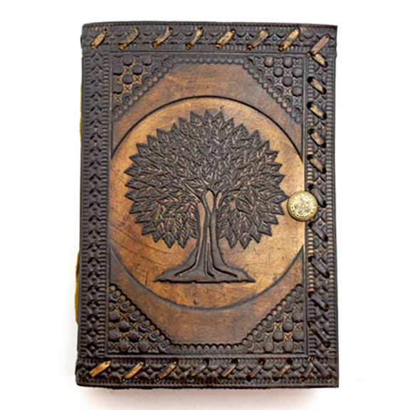 Journal Leather Tree of Life with Snap Closure