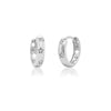 Earrings CZ Star setting sterling silver