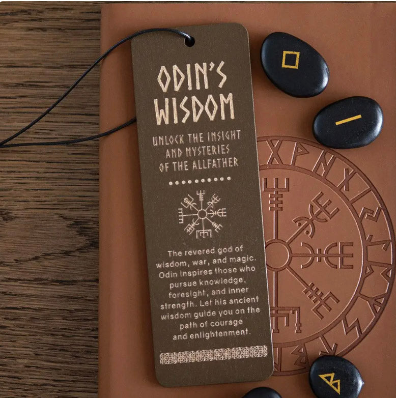 Viking Bookmark Wooden Odin's Wisdom