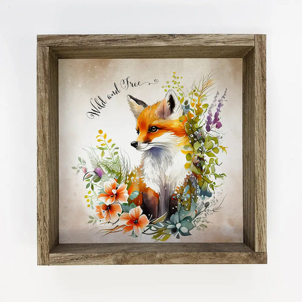 Wild and Free Fox - Spring Fox Painting