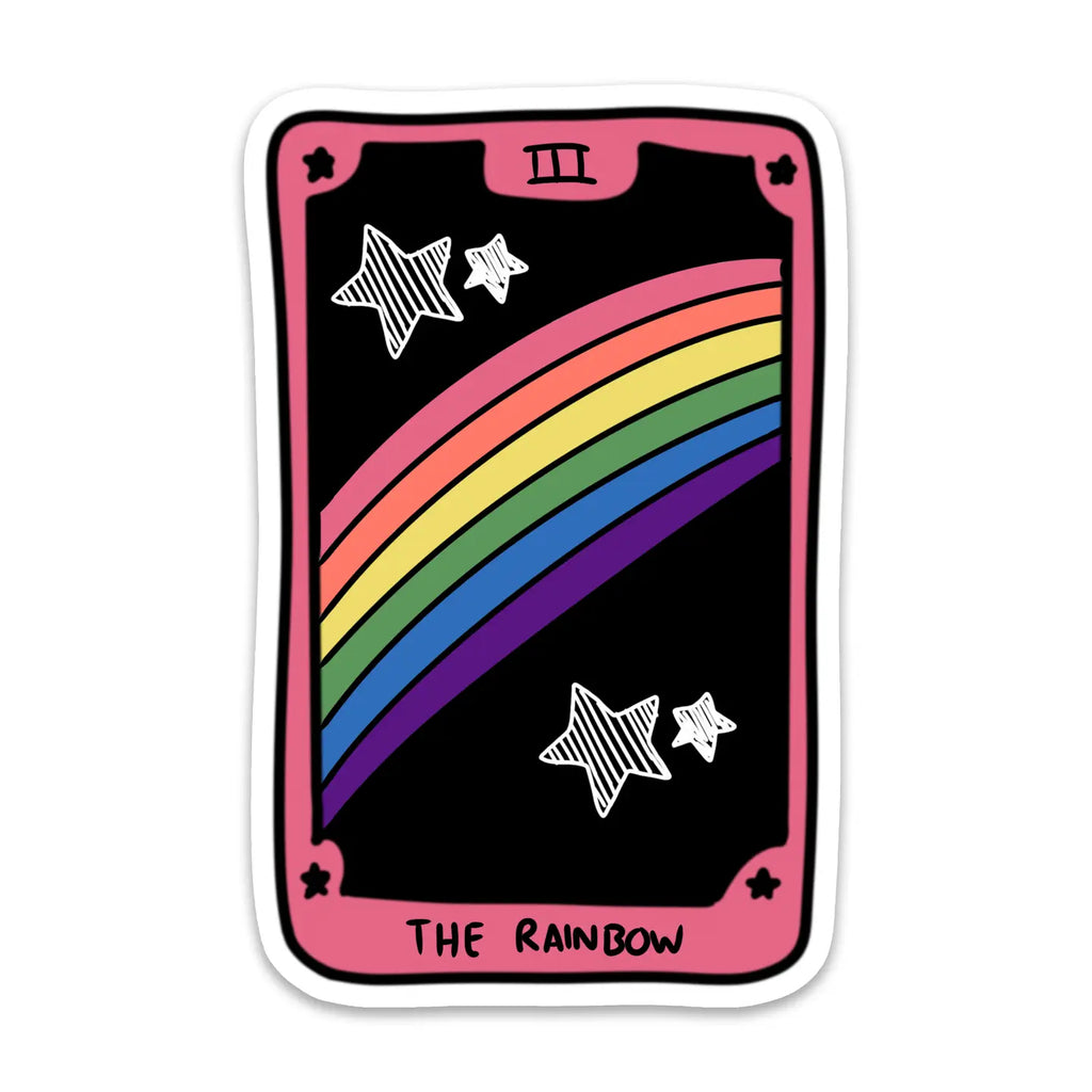 Vinyl Sticker : The Rainbow Tarot Card