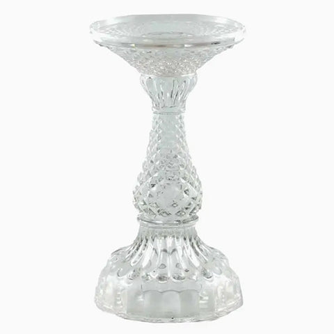 Bella Pillar Candle Holders Small – Clear