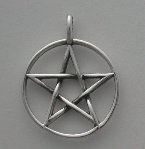 Pendant Pentacle 18mm Sterling Silver